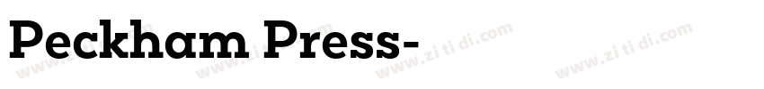 Peckham Press字体转换